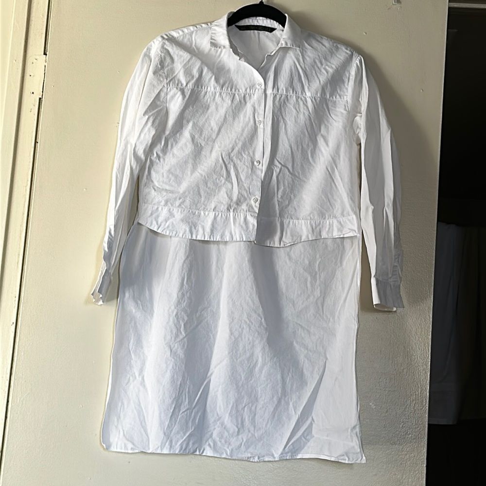 Zara high-low shirt